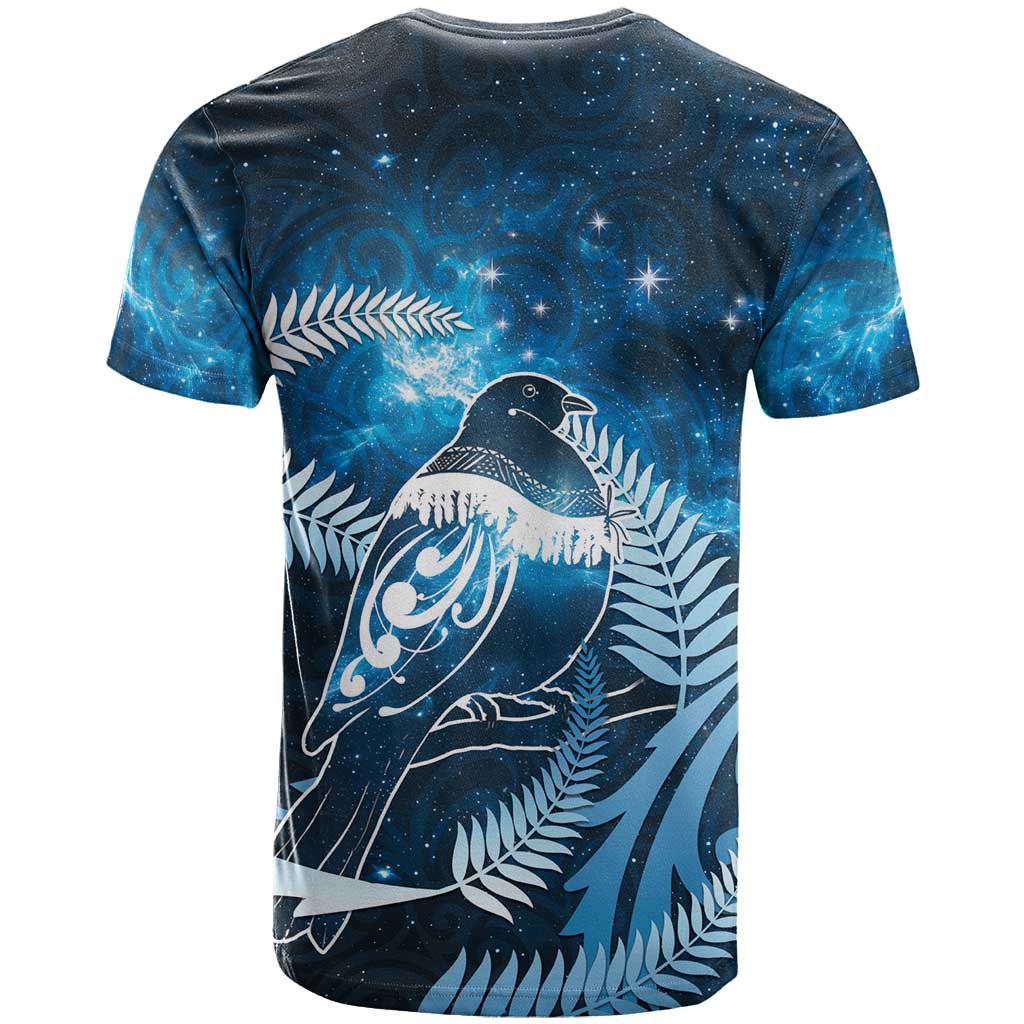 New Zealand Matariki T Shirt Pigeon Kereru Maori Fern Art