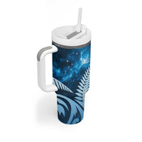 New Zealand Matariki Tumbler With Handle Pigeon Kereru Maori Fern Art