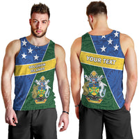 Personalised Solomon Islands Independence Day Men Tank Top With Coat Of Arms