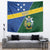 Solomon Islands Independence Day Tapestry With Coat Of Arms