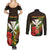 Personalized Hawaii Born and Raised Couples Matching Summer Maxi Dress and Long Sleeve Button Shirt Kanaka Maoli Flag Day