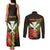 Personalized Hawaii Born and Raised Couples Matching Tank Maxi Dress and Long Sleeve Button Shirt Kanaka Maoli Flag Day