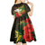 Personalized Hawaii Born and Raised Kid Short Sleeve Dress Kanaka Maoli Flag Day