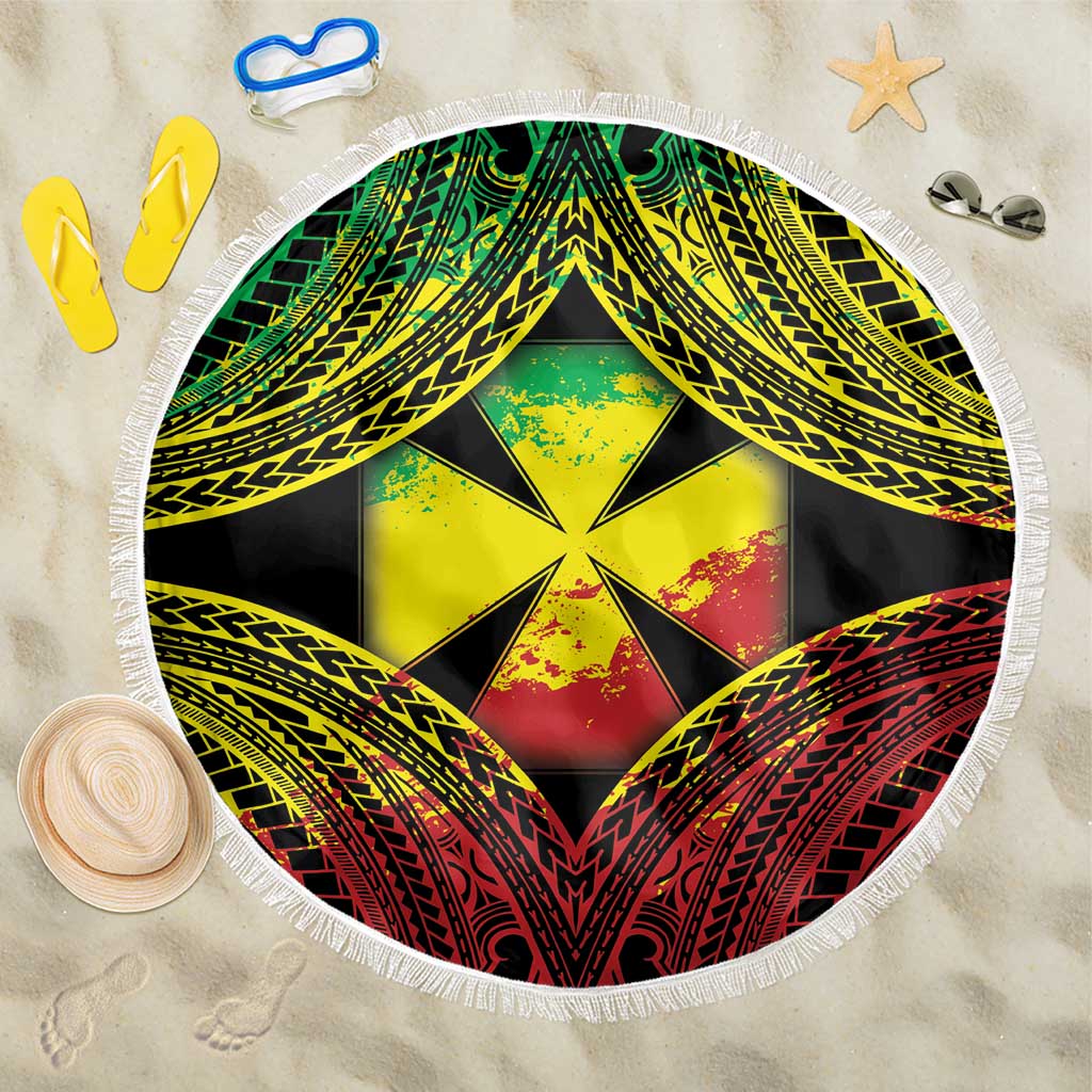 Wallis and Futuna Territory Day Beach Blanket Polynesian Pattern Simple Style LT05 One Size 150cm Reggae - Polynesian Pride
