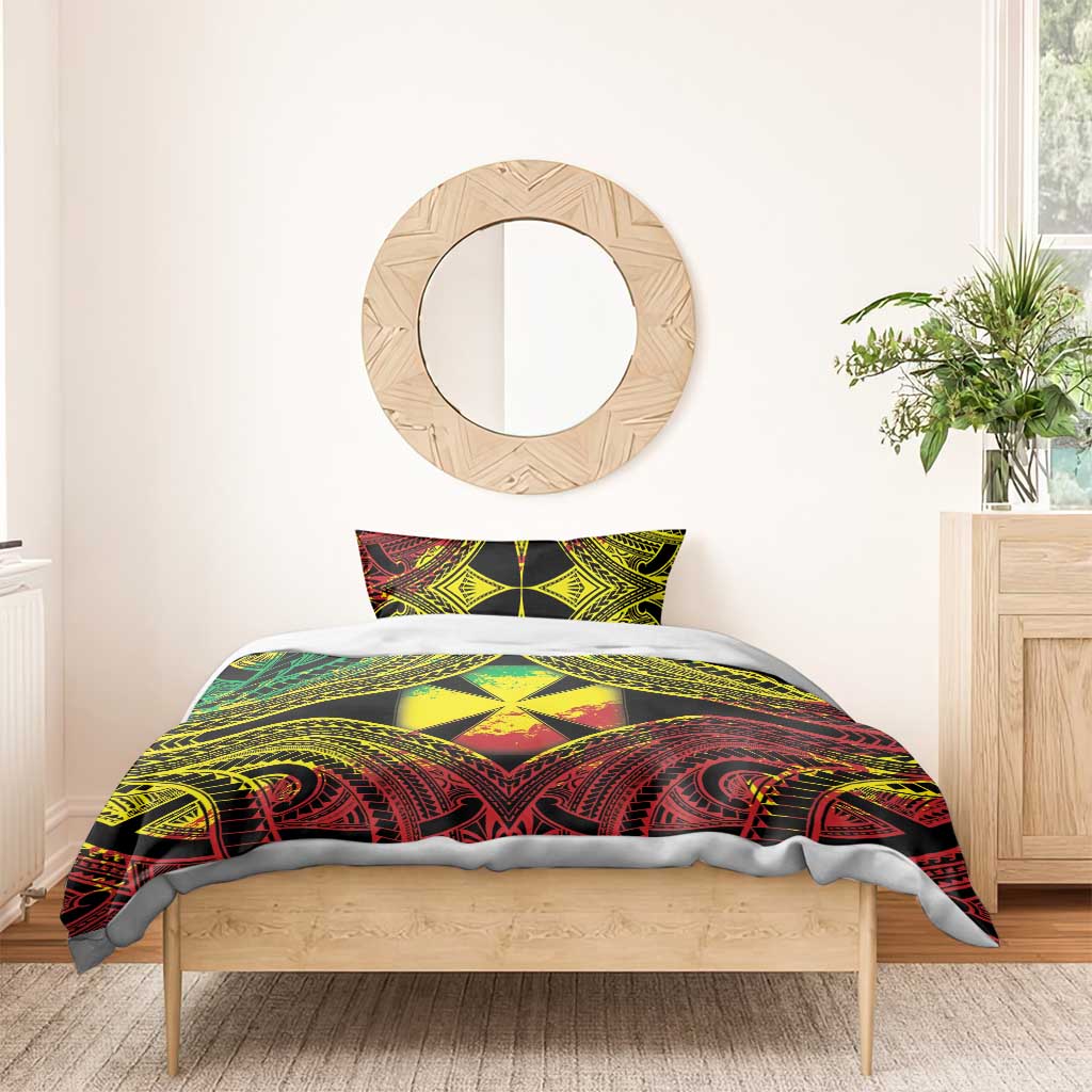 Wallis and Futuna Territory Day Bedding Set Polynesian Pattern Simple Style