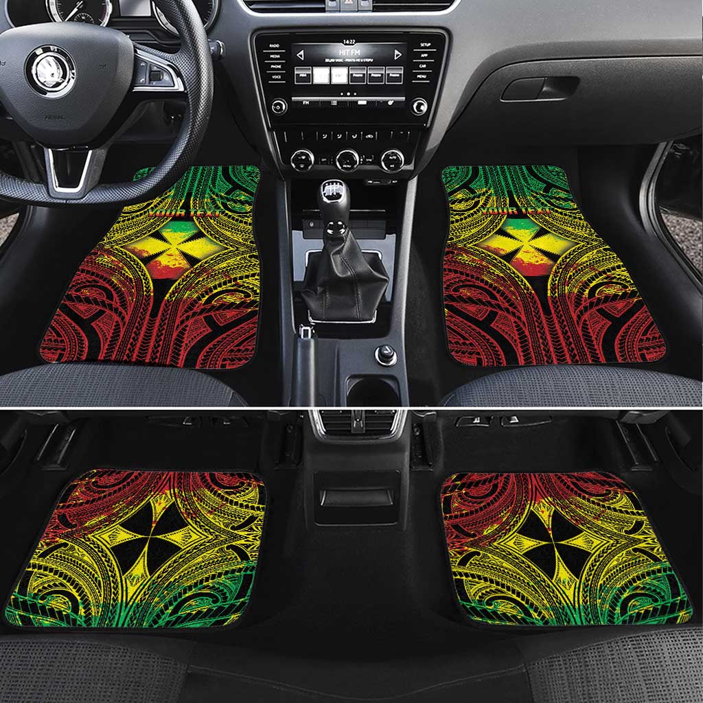 Wallis and Futuna Territory Day Car Mats Polynesian Pattern Simple Style LT05 Set 4pcs Reggae - Polynesian Pride