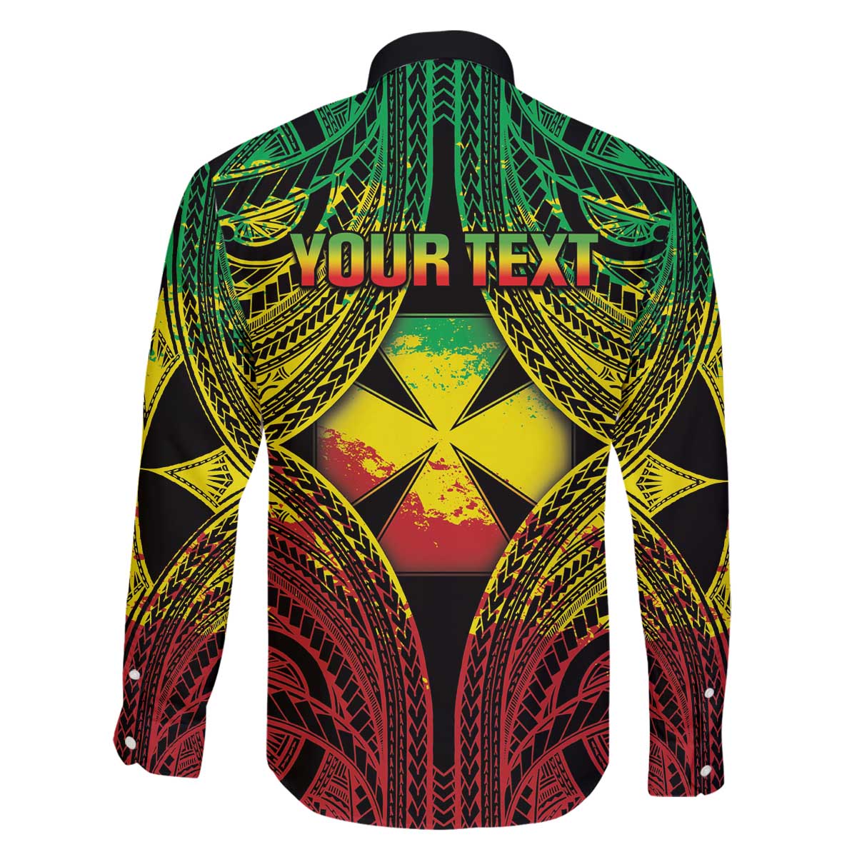 Personalised Wallis and Futuna Territory Day Family Matching Puletasi and Hawaiian Shirt Polynesian Pattern Simple Style