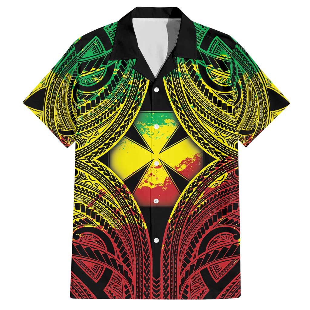 Personalised Wallis and Futuna Territory Day Hawaiian Shirt Polynesian Pattern Simple Style LT05 Reggae - Polynesian Pride