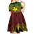 Personalised Wallis and Futuna Territory Day Kid Short Sleeve Dress Polynesian Pattern Simple Style
