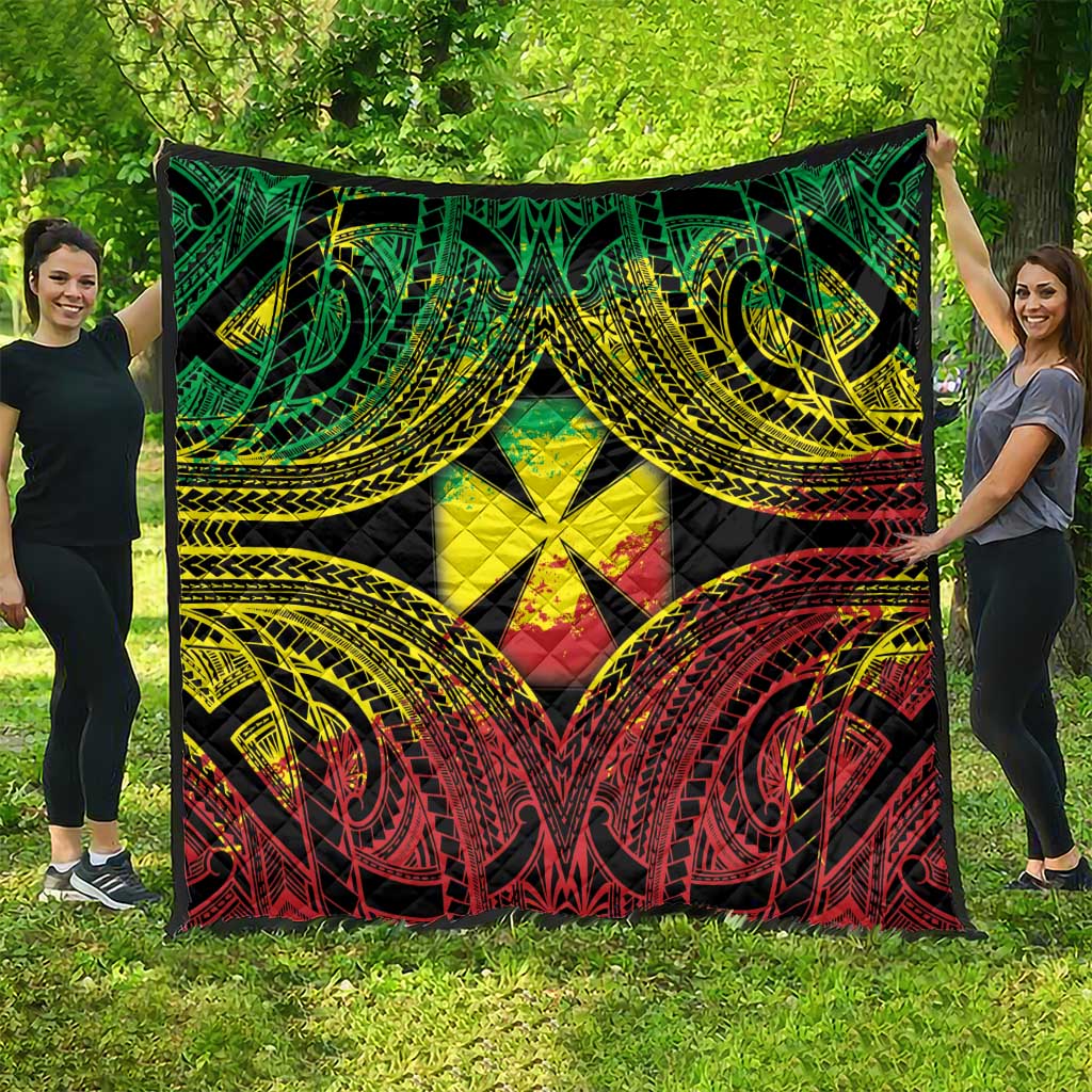 Wallis and Futuna Territory Day Quilt Polynesian Pattern Simple Style