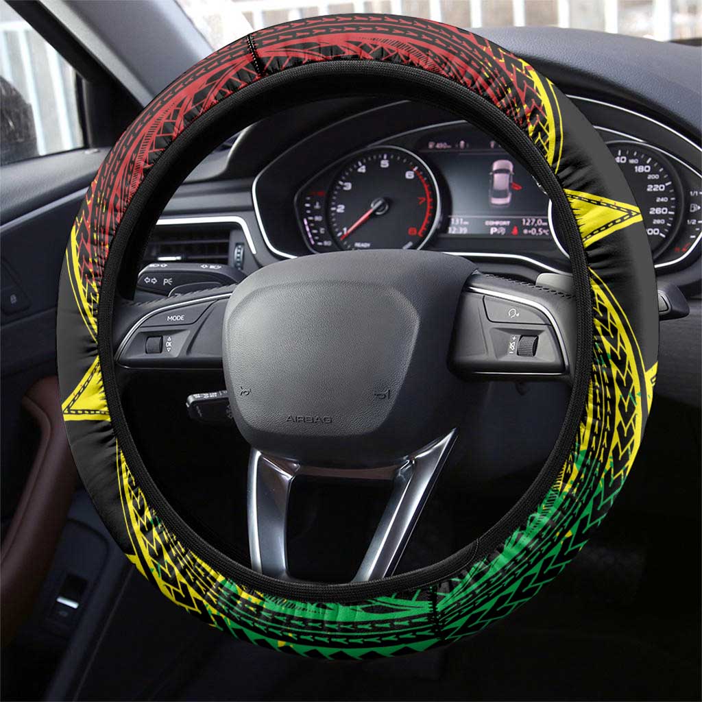 Wallis and Futuna Territory Day Steering Wheel Cover Polynesian Pattern Simple Style