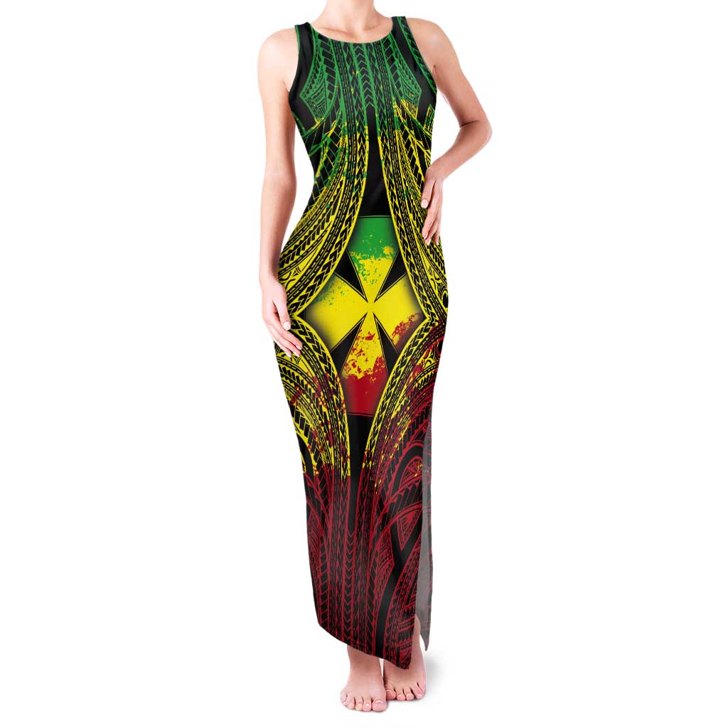 Personalised Wallis and Futuna Territory Day Tank Maxi Dress Polynesian Pattern Simple Style LT05 Women Reggae - Polynesian Pride