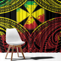 Wallis and Futuna Territory Day Window Curtain Polynesian Pattern Simple Style