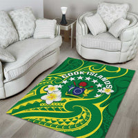 Cook Islands Happy Constitution Day Area Rug Pattern Tribal Art