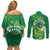 Cook Islands Happy Constitution Day Couples Matching Off Shoulder Short Dress and Long Sleeve Button Shirt Pattern Tribal Art
