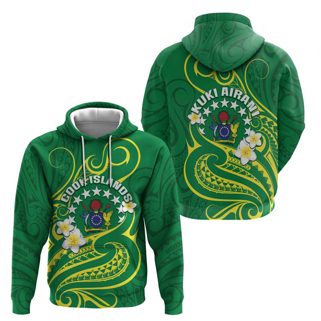 Cook Islands Happy Constitution Day Hoodie Pattern Tribal Art