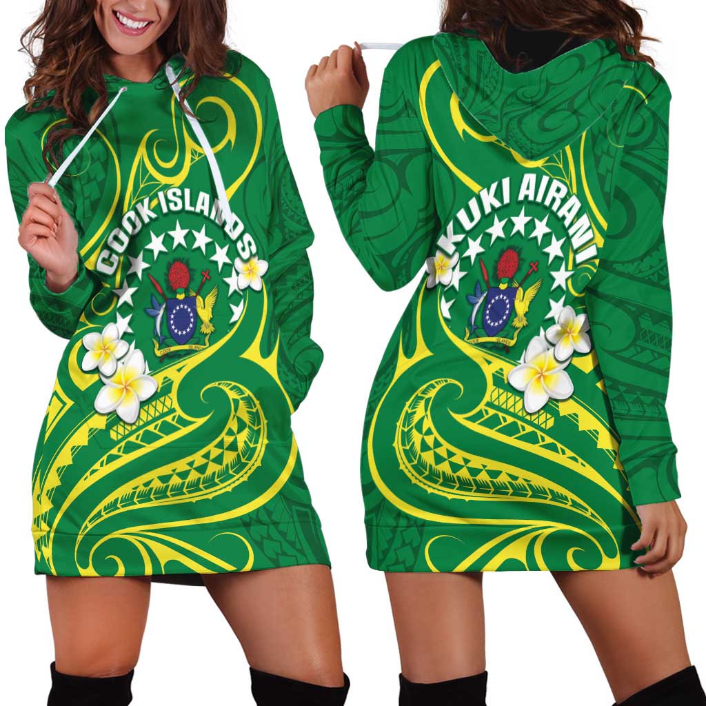 Cook Islands Happy Constitution Day Hoodie Dress Pattern Tribal Art