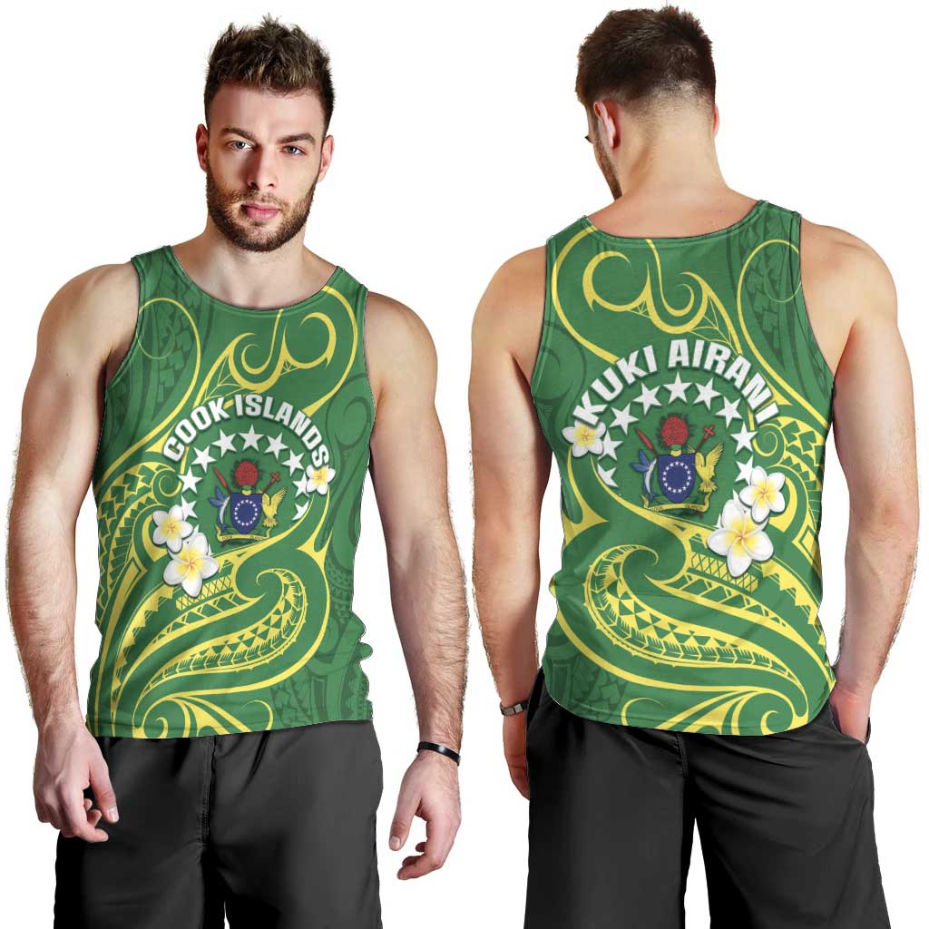 Cook Islands Happy Constitution Day Men Tank Top Pattern Tribal Art
