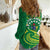 Cook Islands Happy Constitution Day Women Casual Shirt Pattern Tribal Art