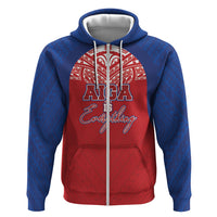 Aiga Samoa Zip Hoodie Aiga Is Everything LT05 Zip Hoodie Red - Polynesian Pride