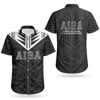 Samoa Aiga Couples Matching Off The Shoulder Long Sleeve Dress and Hawaiian Shirt Samoan Tribal Pattern LT05 - Polynesian Pride