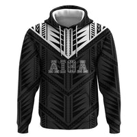 Samoa Aiga Zip Hoodie Samoan Tribal Pattern LT05 Pullover Hoodie Black - Polynesian Pride