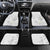Polynesia Hammerhead Shark Car Mats Tropical Flowers Tribal Pattern White