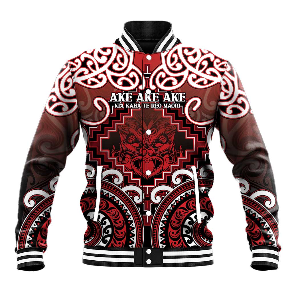 Personalised New Zealand Aotearoa Baseball Jacket Te Reo Maori Ake Ake Ake - Polynesian Pride
