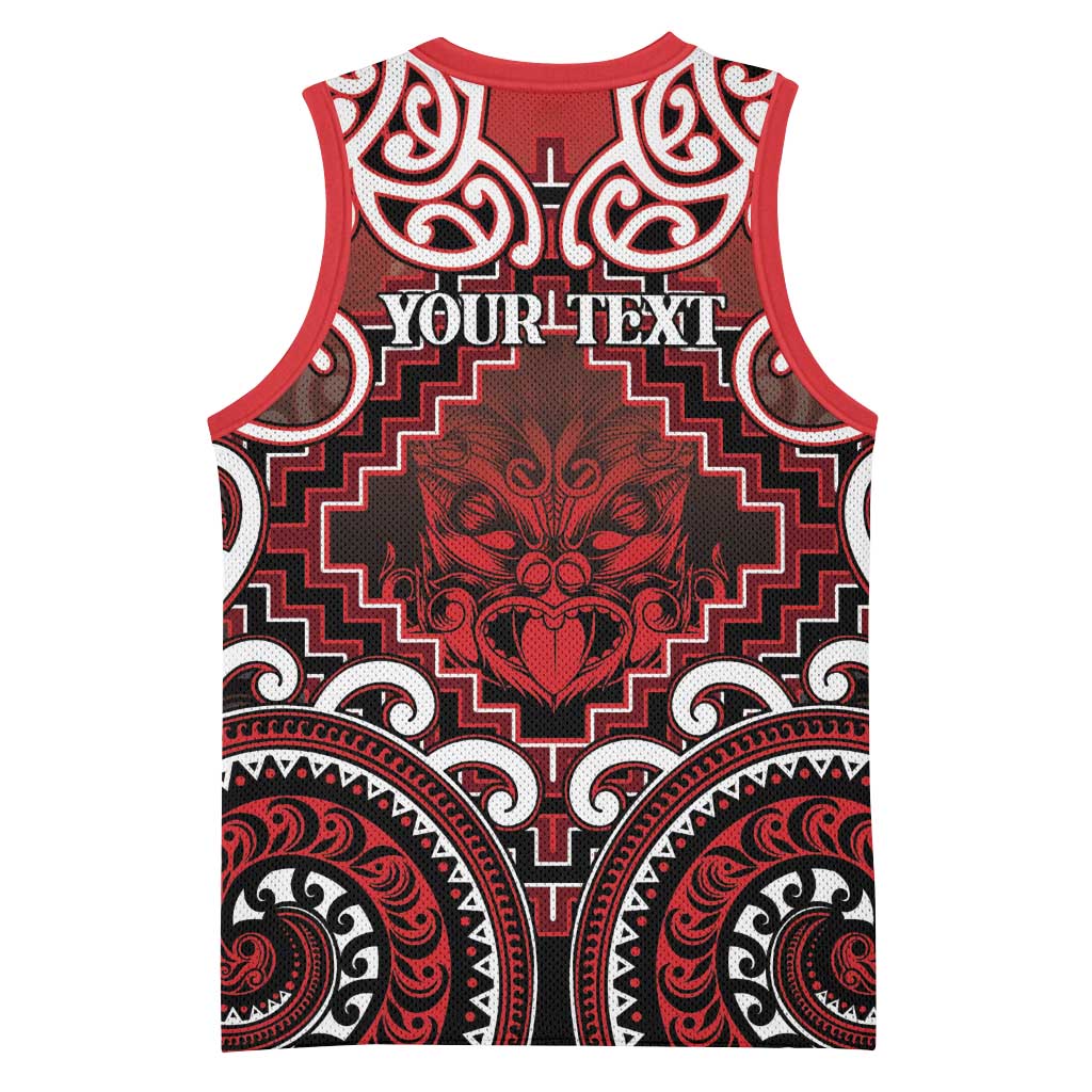 Personalised New Zealand Aotearoa Basketball Jersey Te Reo Maori Ake Ake Ake - Polynesian Pride