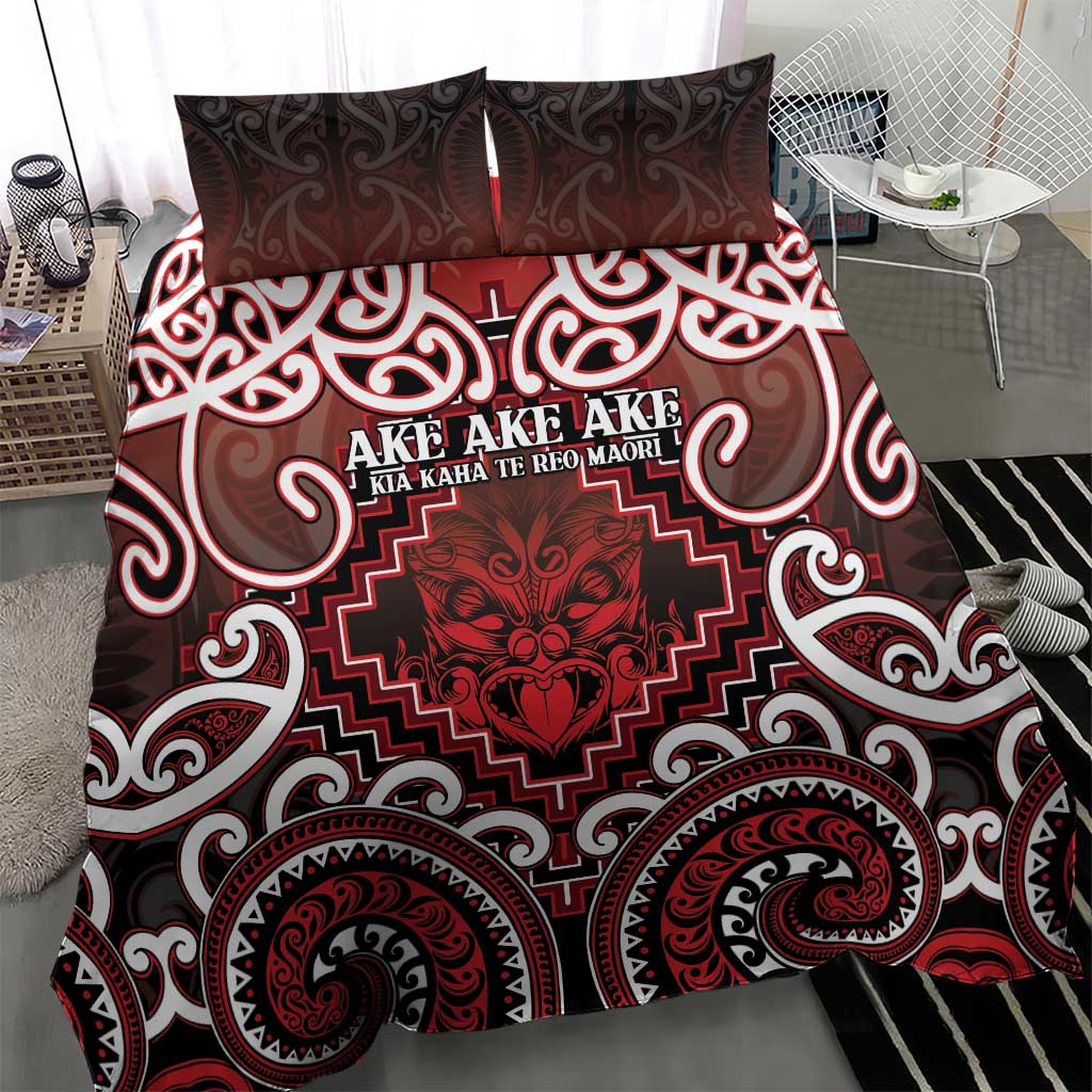 New Zealand Aotearoa Bedding Set Te Reo Maori Ake Ake Ake - Polynesian Pride