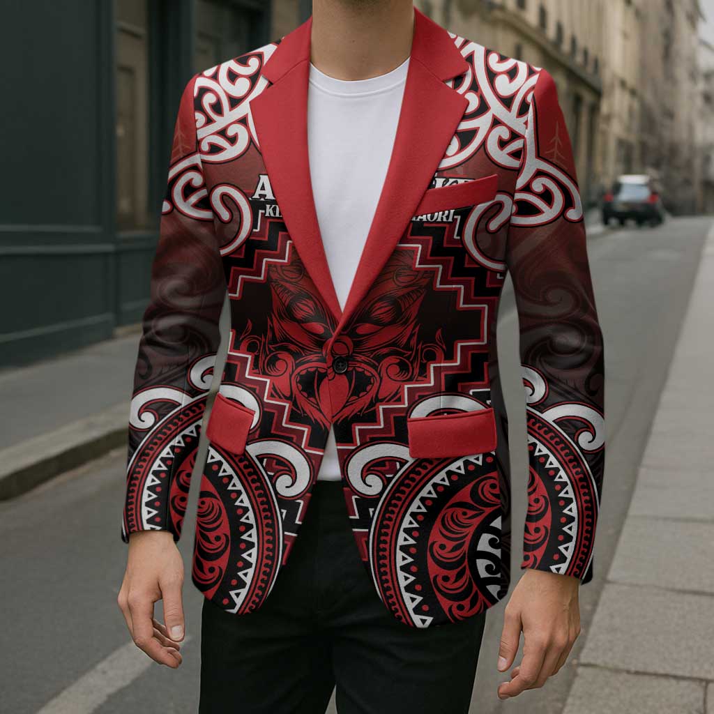 Personalised New Zealand Aotearoa Blazer Te Reo Maori Ake Ake Ake - Polynesian Pride