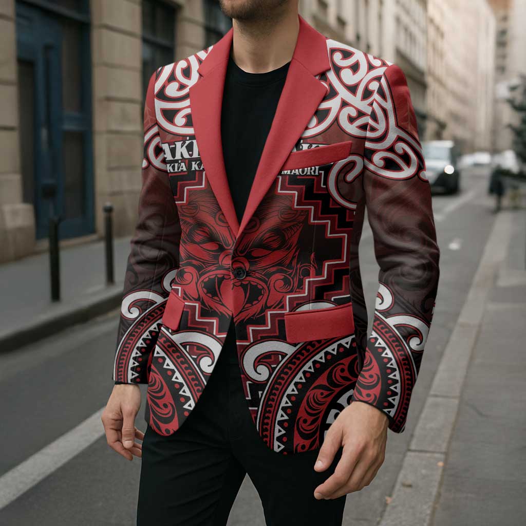 Personalised New Zealand Aotearoa Blazer Te Reo Maori Ake Ake Ake - Polynesian Pride