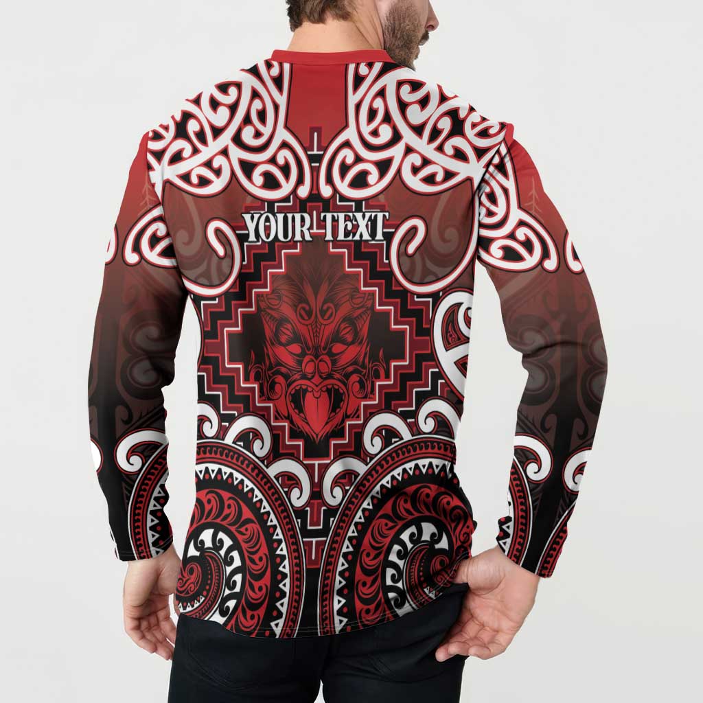 Personalised New Zealand Aotearoa Button Sweatshirt Te Reo Maori Ake Ake Ake - Polynesian Pride