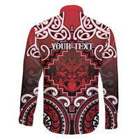 Personalised New Zealand Aotearoa Family Matching Long Sleeve Bodycon Dress and Hawaiian Shirt Te Reo Maori Ake Ake Ake - Polynesian Pride