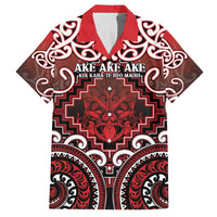 Personalised New Zealand Aotearoa Family Matching Off The Shoulder Long Sleeve Dress and Hawaiian Shirt Te Reo Maori Ake Ake Ake - Polynesian Pride