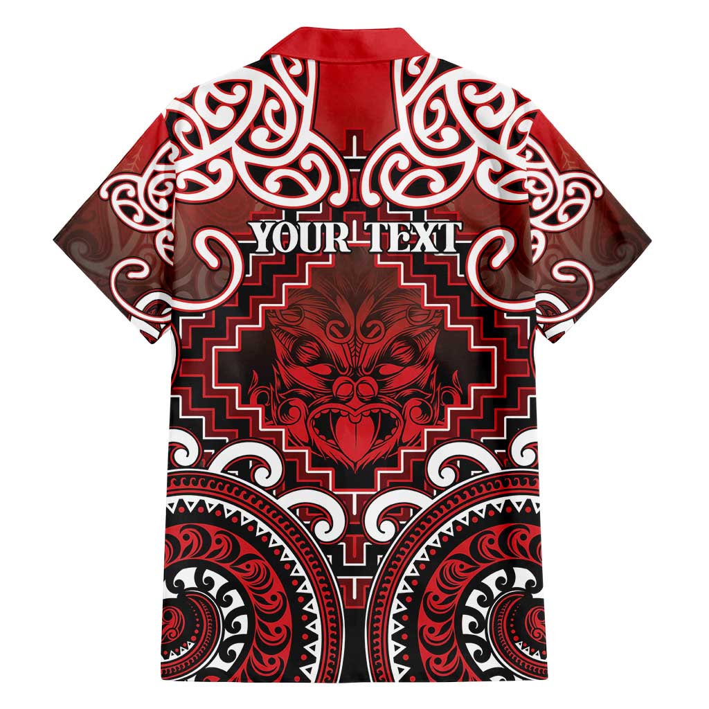 Personalised New Zealand Aotearoa Family Matching Off Shoulder Short Dress and Hawaiian Shirt Te Reo Maori Ake Ake Ake - Polynesian Pride