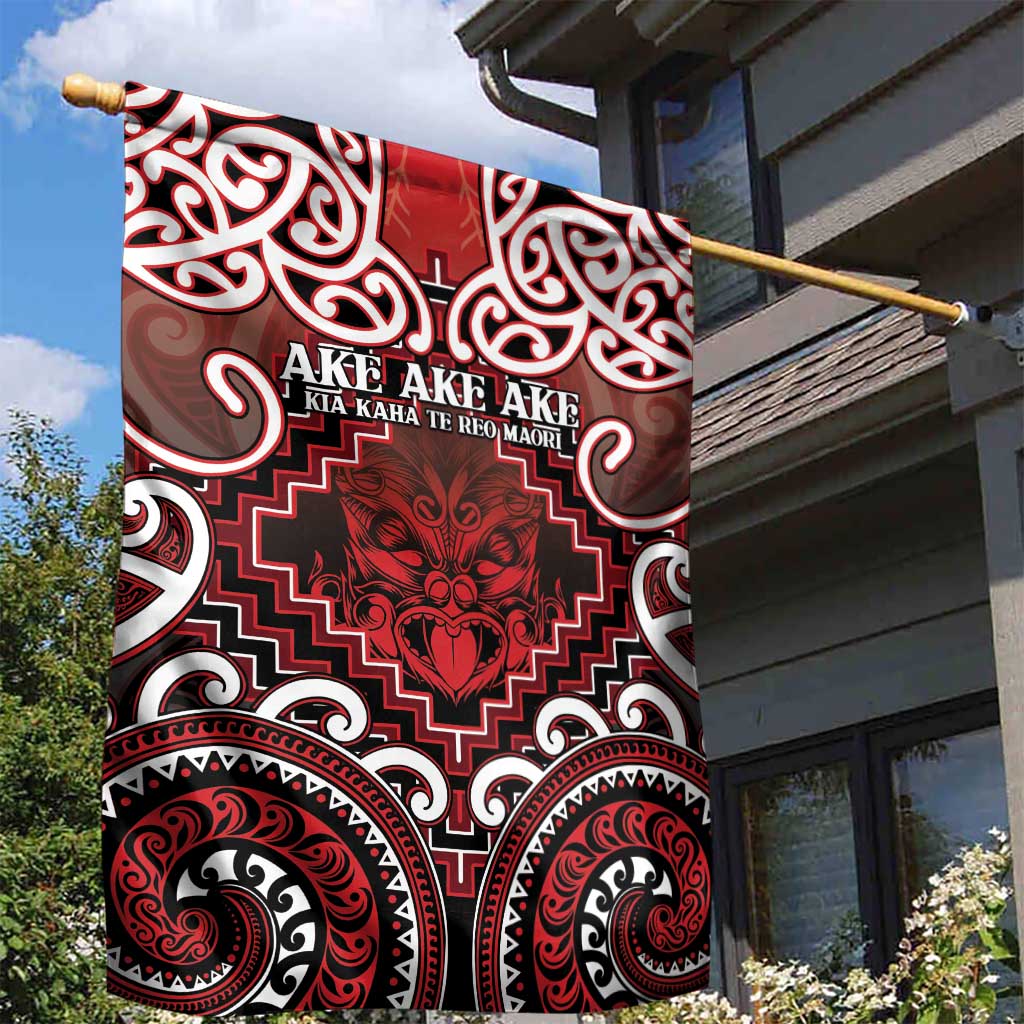 New Zealand Aotearoa Garden Flag Te Reo Maori Ake Ake Ake - Polynesian Pride