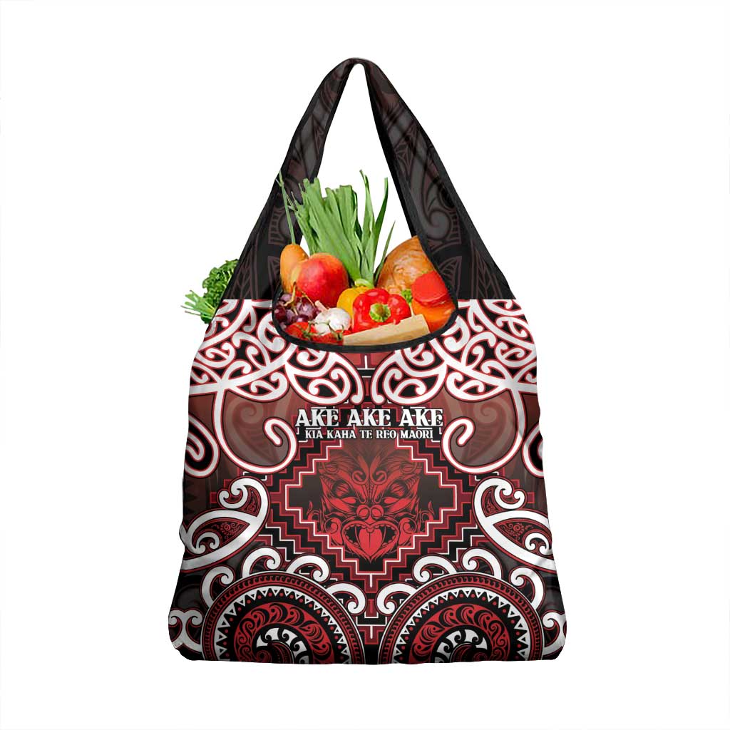 New Zealand Aotearoa Grocery Bag Te Reo Maori Ake Ake Ake - Polynesian Pride