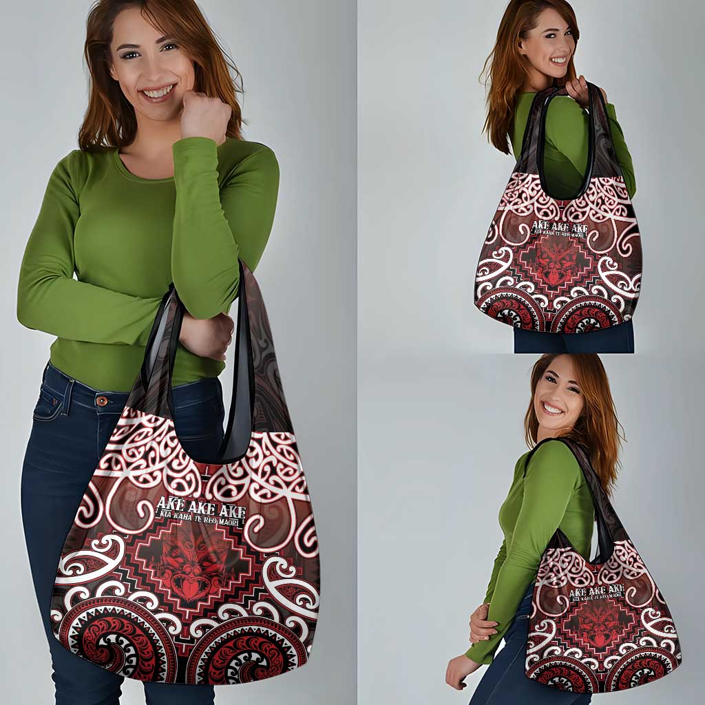 New Zealand Aotearoa Grocery Bag Te Reo Maori Ake Ake Ake - Polynesian Pride