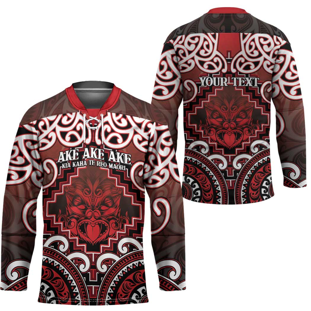 Personalised New Zealand Aotearoa Hockey Jersey Te Reo Maori Ake Ake Ake - Polynesian Pride