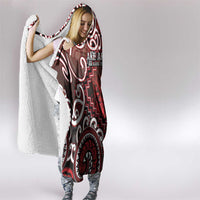 New Zealand Aotearoa Hooded Blanket Te Reo Maori Ake Ake Ake - Polynesian Pride