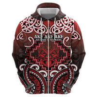 Personalised New Zealand Aotearoa Hoodie Te Reo Maori Ake Ake Ake - Polynesian Pride
