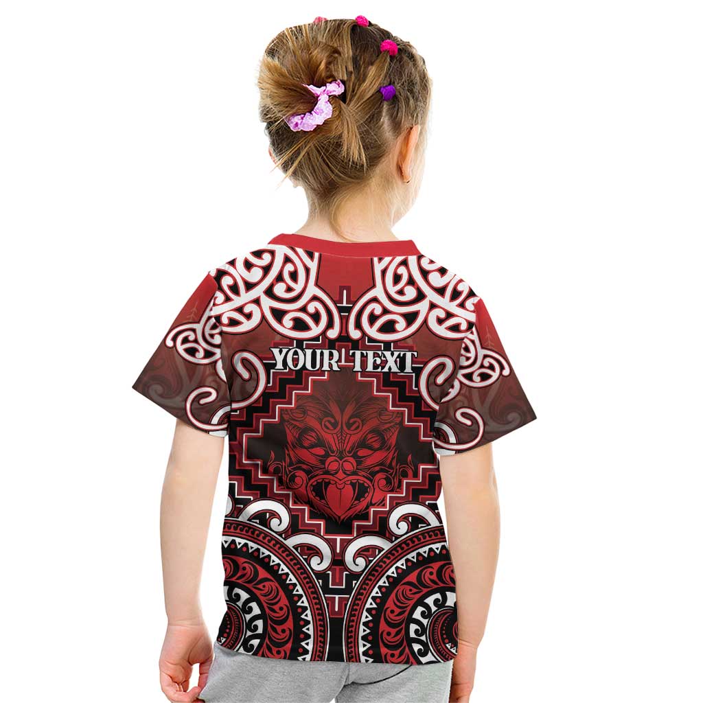 Personalised New Zealand Aotearoa Kid T Shirt Te Reo Maori Ake Ake Ake - Polynesian Pride