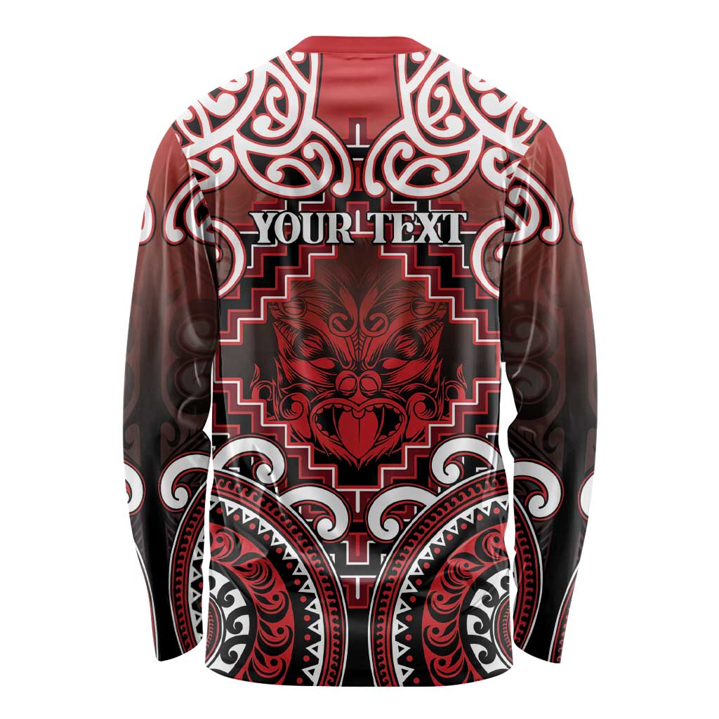 Personalised New Zealand Aotearoa Long Sleeve Shirt Te Reo Maori Ake Ake Ake - Polynesian Pride