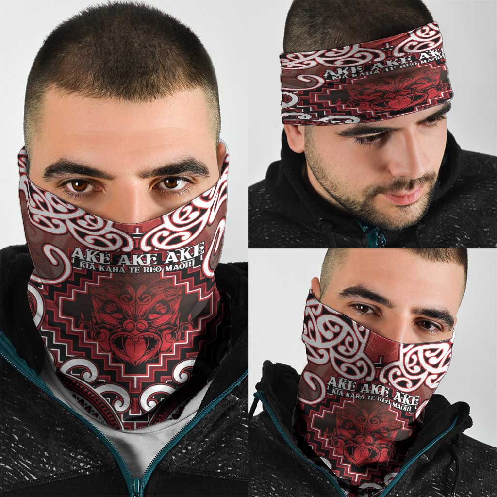 New Zealand Aotearoa Neck Gaiter Te Reo Maori Ake Ake Ake - Polynesian Pride