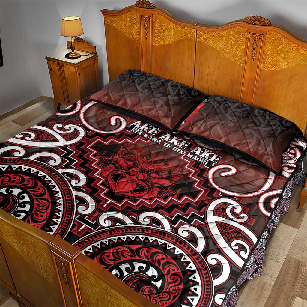 New Zealand Aotearoa Quilt Bed Set Te Reo Maori Ake Ake Ake - Polynesian Pride