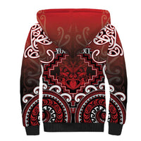 Personalised New Zealand Aotearoa Sherpa Hoodie Te Reo Maori Ake Ake Ake - Polynesian Pride