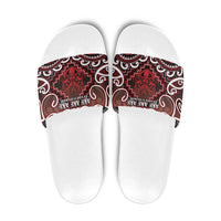 New Zealand Aotearoa Slide Sandals Te Reo Maori Ake Ake Ake - Polynesian Pride