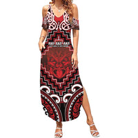 Personalised New Zealand Aotearoa Summer Maxi Dress Te Reo Maori Ake Ake Ake - Polynesian Pride