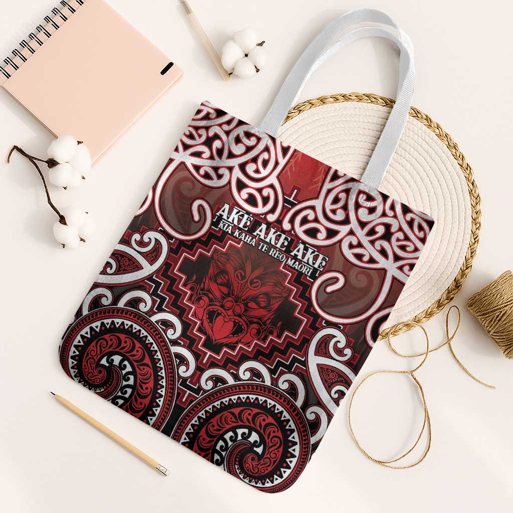 New Zealand Aotearoa Tote Bag Te Reo Maori Ake Ake Ake - Polynesian Pride